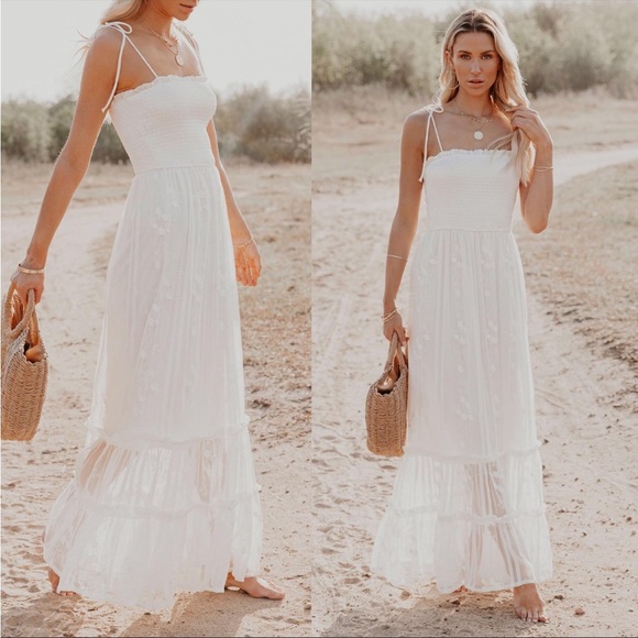 Vici Ceremony Smocked Maxi Dress / Vici Dress - Picture 2 of 4